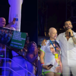 Fã celebra fim da quimioterapia em navio de Gusttavo Lima e ganha homenagem do cantor