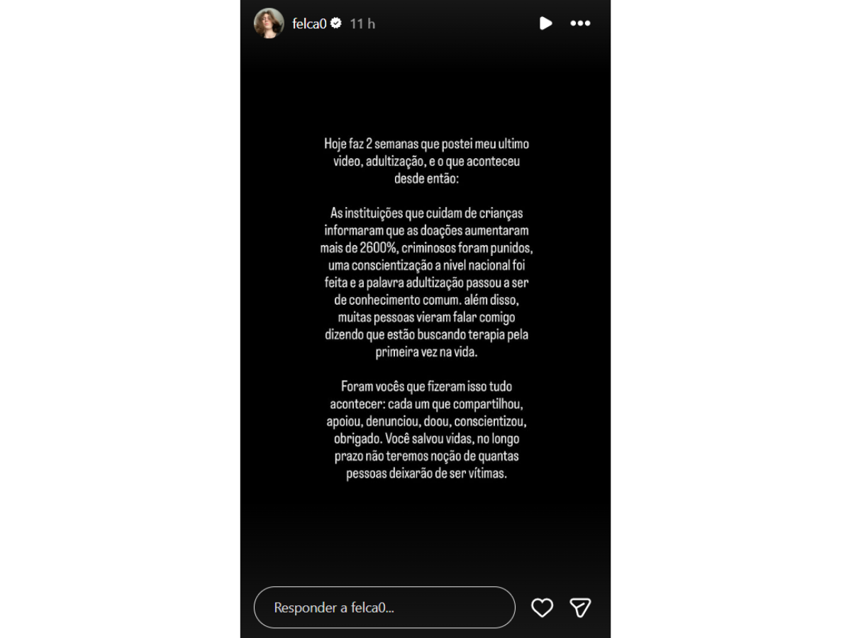 Reprodução Instagram Felca Reprodução Instagram Felca