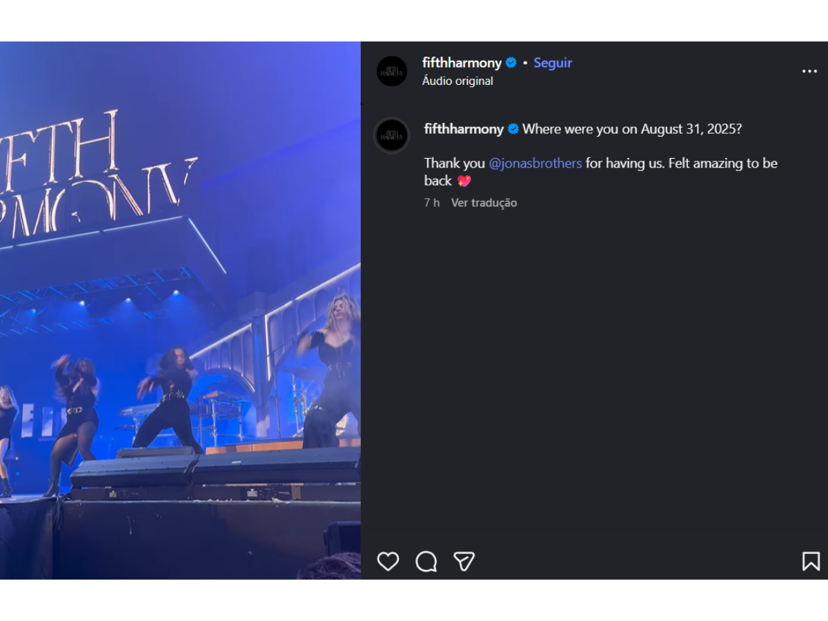 Reprodução Instagram Fifth Harmony Reprodução Instagram Fifth Harmony