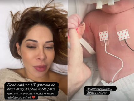 Filha de Maíra Cardi vai para a UTI após o nascimento: “Dificuldade de respirar”