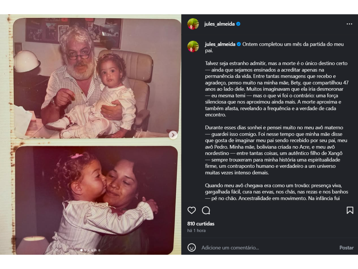 Reprodução Instagram Júlia Almeida