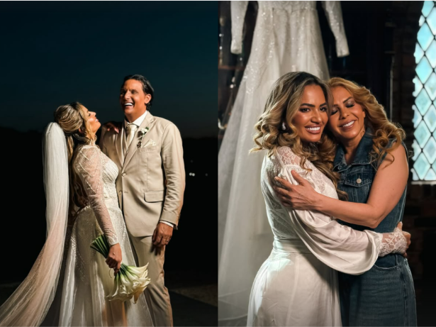 Filha mais velha de Joelma se casa com empresário da cantora. Veja fotos!