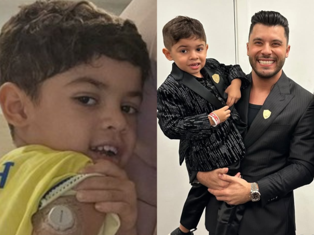 Diagnosticado com diabetes, filho de Marília Mendonça usa sensor para monitorar doença