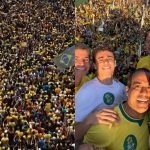 Flávio Bolsonaro reúne multidão em Salvador na véspera do segundo turno