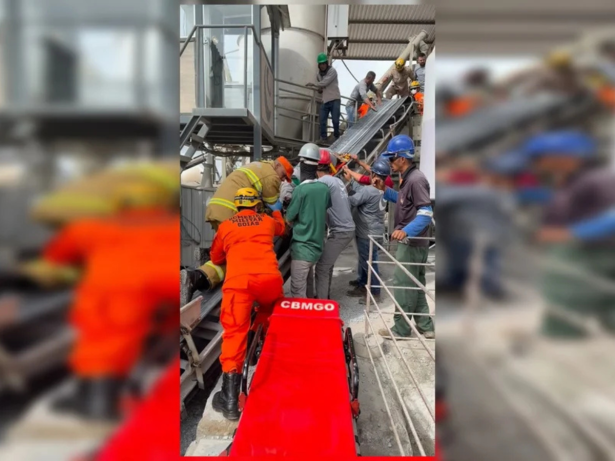 Funcionário morre após máquina de cimento ser ligada com ele dentro, em empresa de Goiás