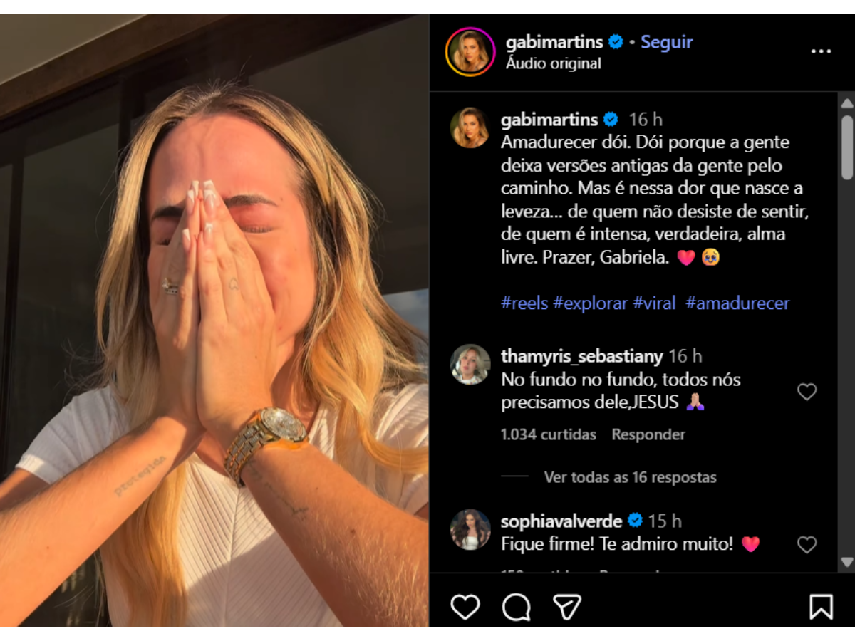 Reprodução Instagram @gabimartins