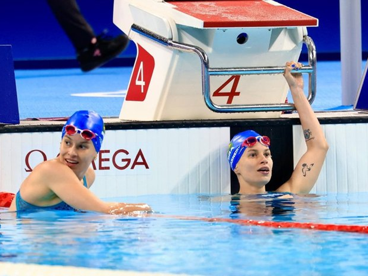 Irmãs gêmeas, Debora e Beatriz levaram prata e bronze na natação (Marcello Zambrana / CPB)