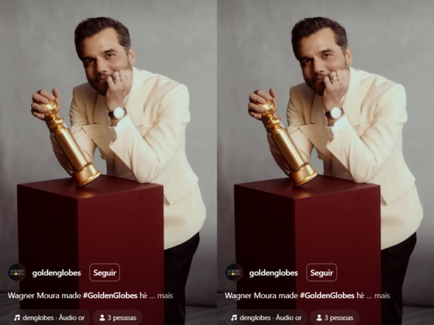 Globo de Ouro homenageia Wagner Moura em rede social: “Fez história”