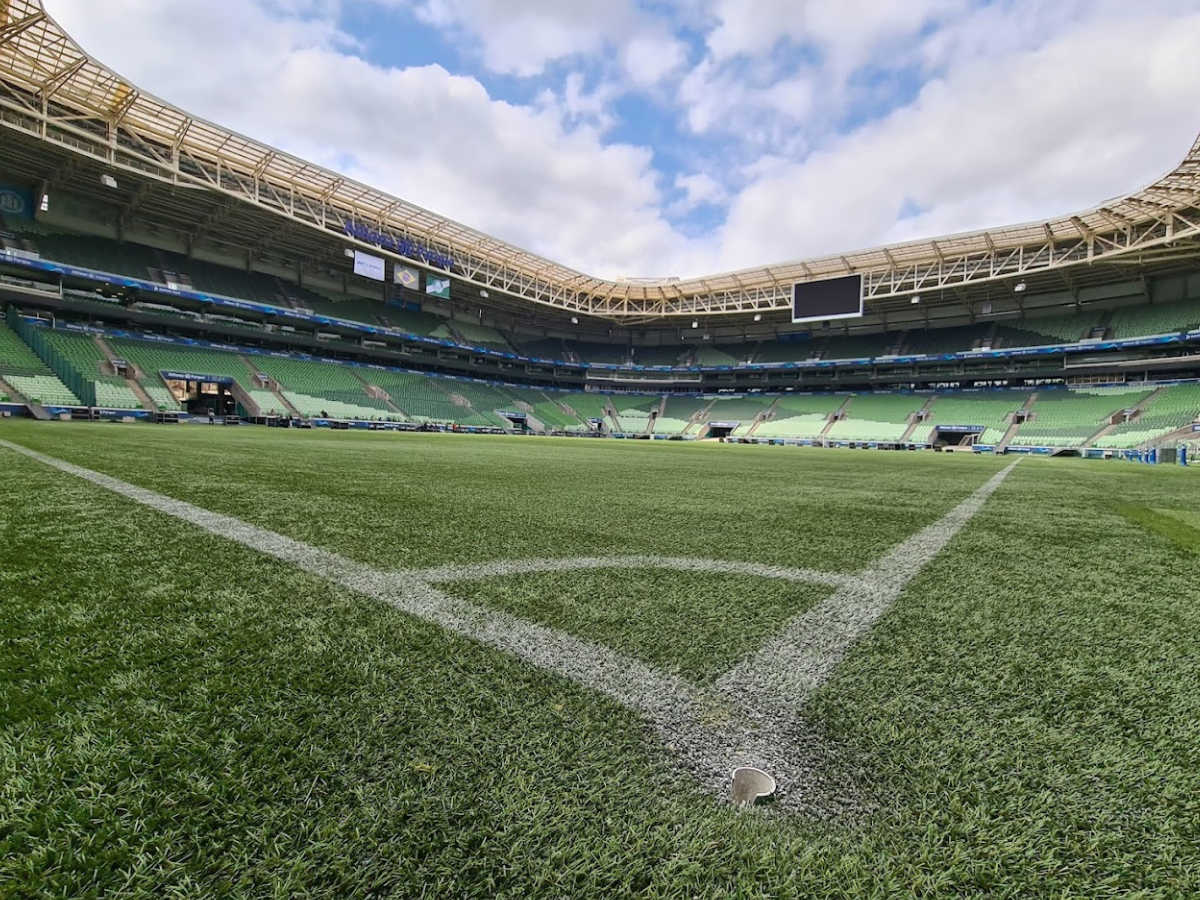 Allianz Parque é um dos estádios que utiliza grama sintética no Brasil / Reprodução