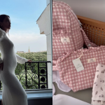 Grávida, esposa de Daniel Alves, Joana Sanz, exibe enxoval do primeiro filho