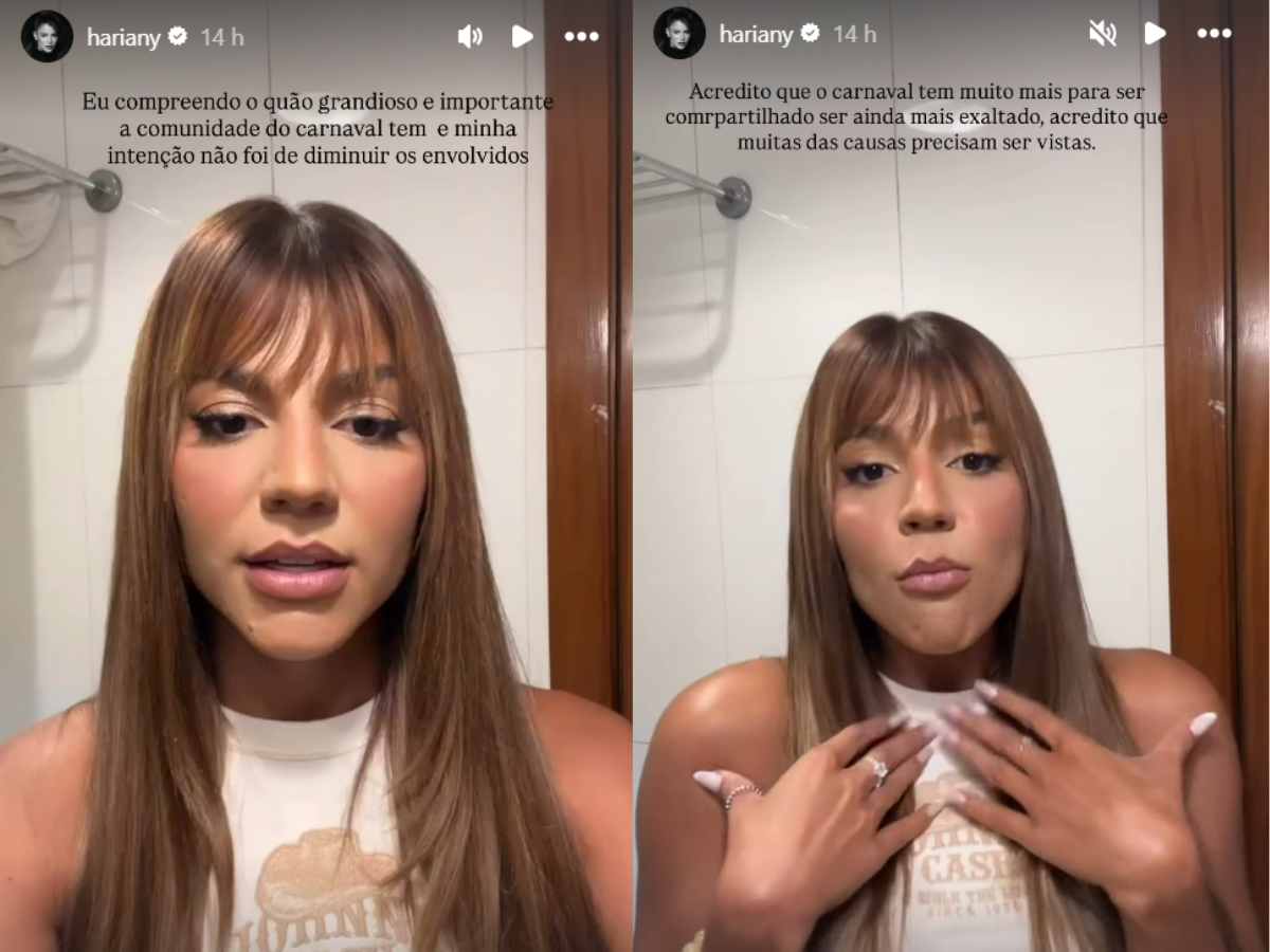 Reprodução Instagram Hariany Almeida/ montagem 