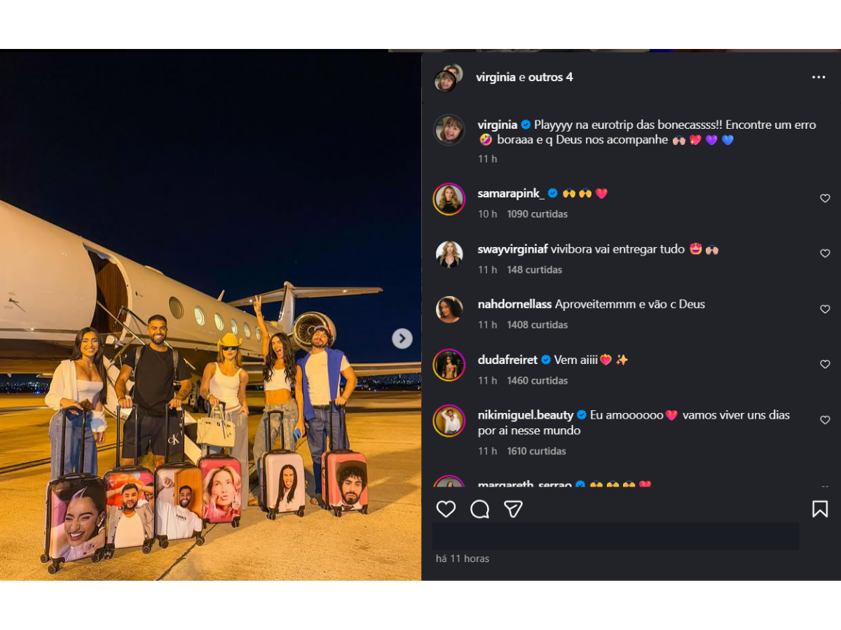 Reprodução Instagram Virginia Fonseca Reprodução Instagram Virginia Fonseca