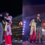 Idosa ganha selinho de Gusttavo Lima em show e se declara: “Não é amor de ir pra cama”