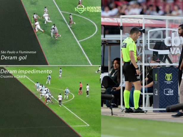 Lances iguais, marcações diferentes: uso do VAR em impedimentos gera confusão no Brasileirão