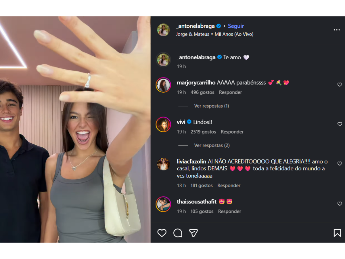 Reprodução Instagram Antonela Braga 