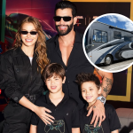 Gusttavo Lima e Andressa Suita viajam de motorhome com os filhos nos EUA