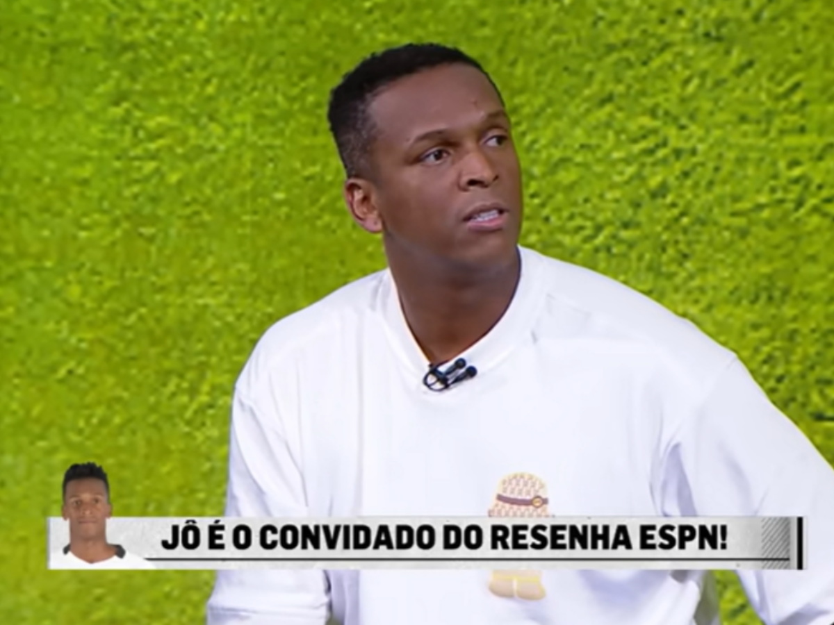 Jô foi convidado do "Resenha ESPN" e foi ao programa mesmo com dois mandados de prisão em aberto / Reprodução: ESPN