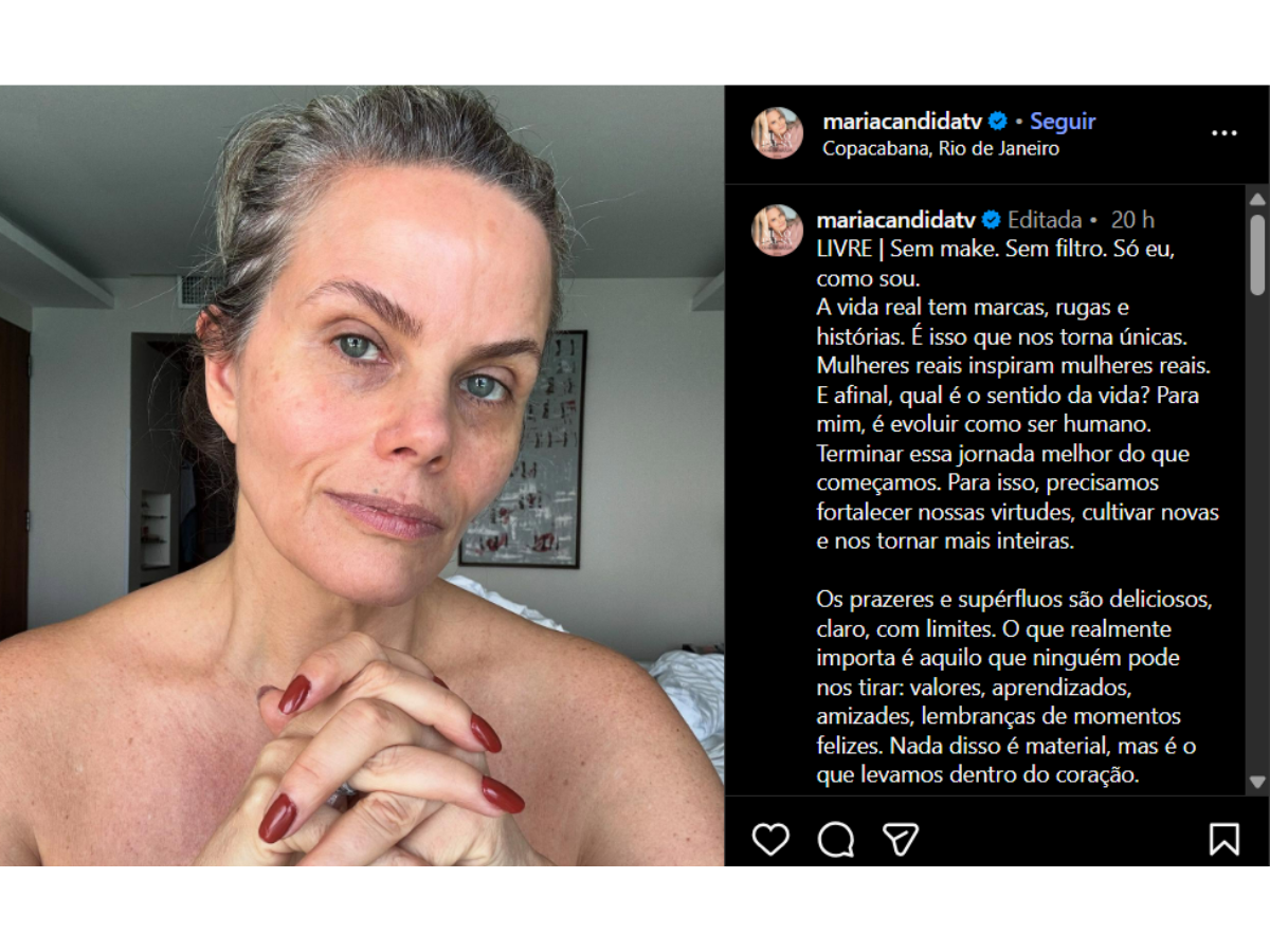 Reprodução Instagram @mariacandidatv