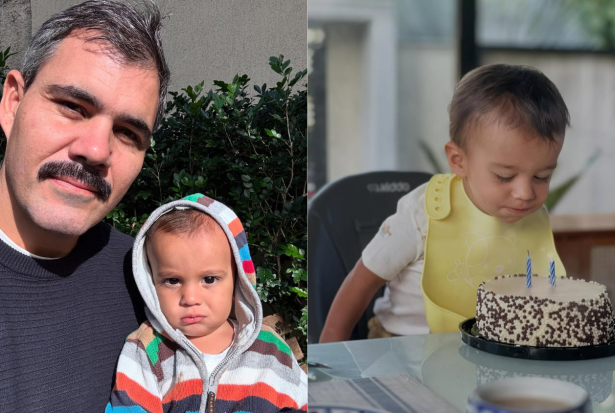 Juliano Cazarré celebra aniversário do filho caçula e faz pedido: “Uma breve oração”
