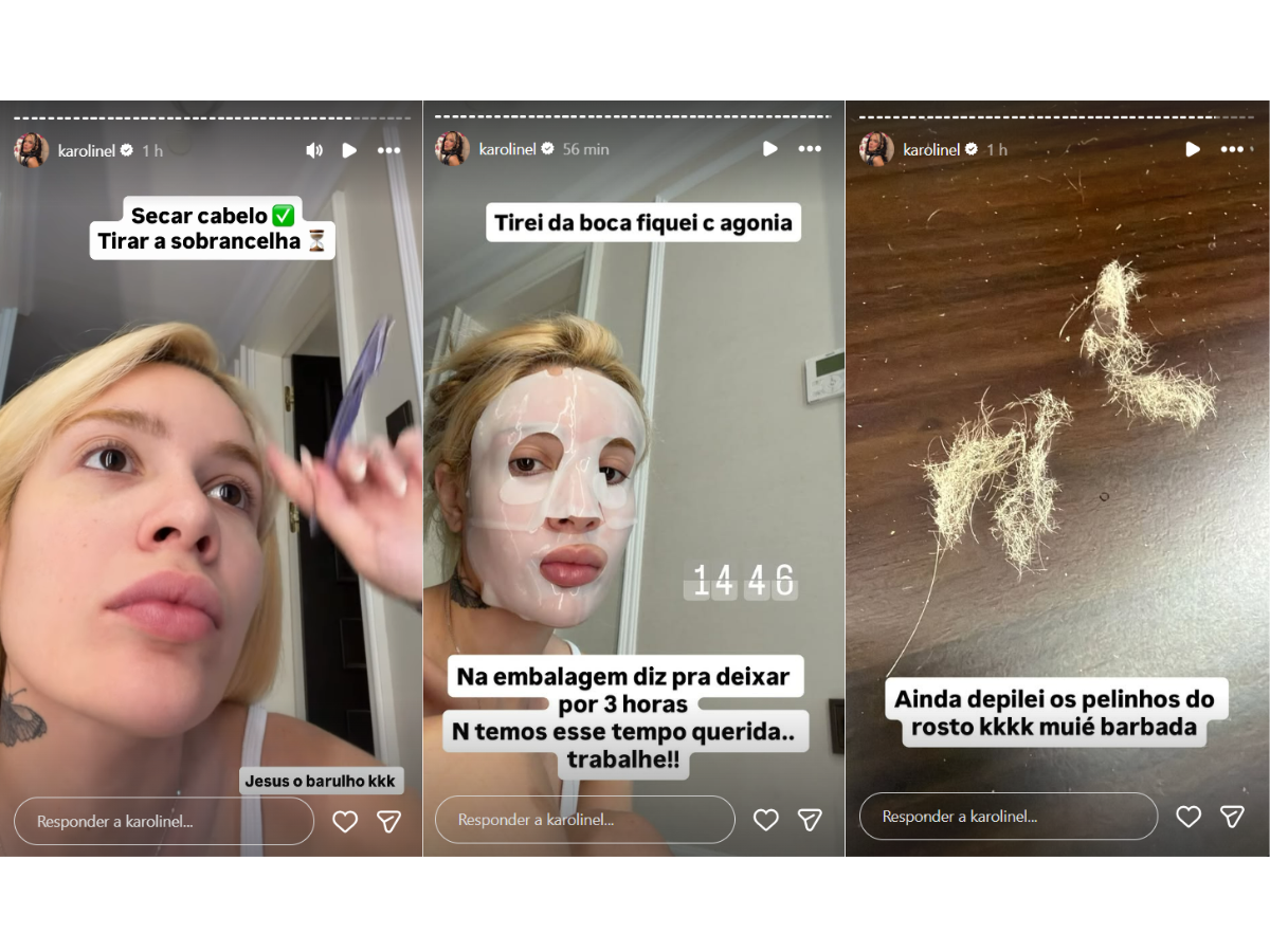 Reprodução Instagram Karoline Lima/ montagem 