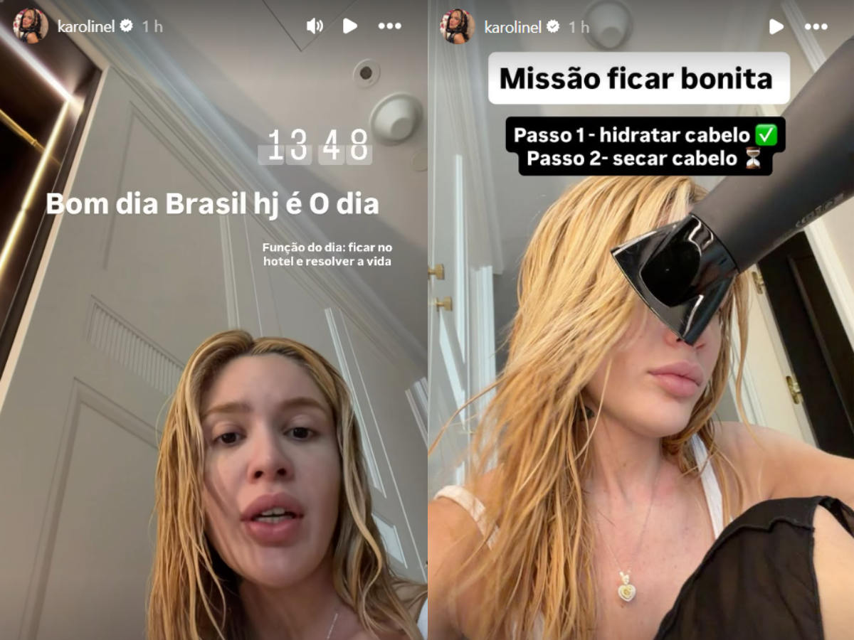 Reprodução Instagram Karoline Lima/ montagem 