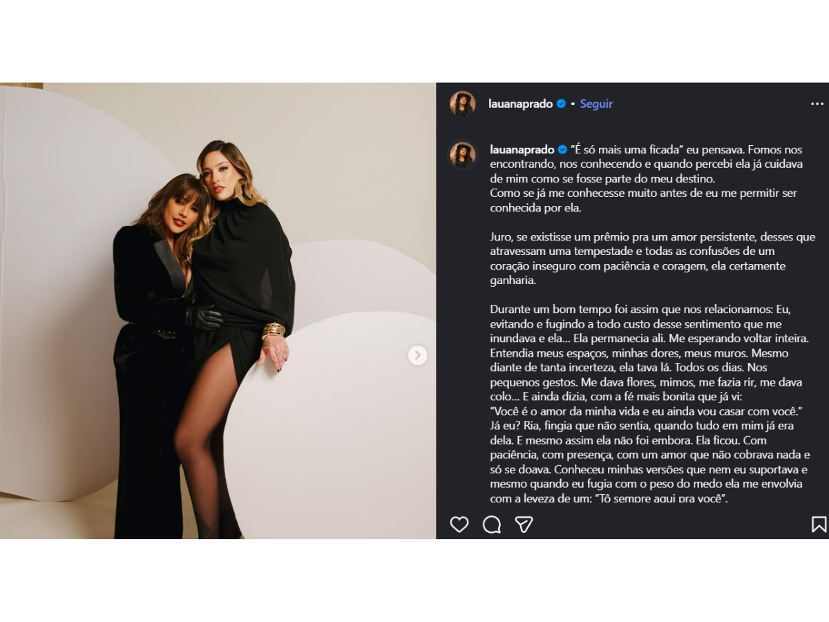 Reprodução Instagram Lauana Prado Reprodução Instagram Lauana Prado