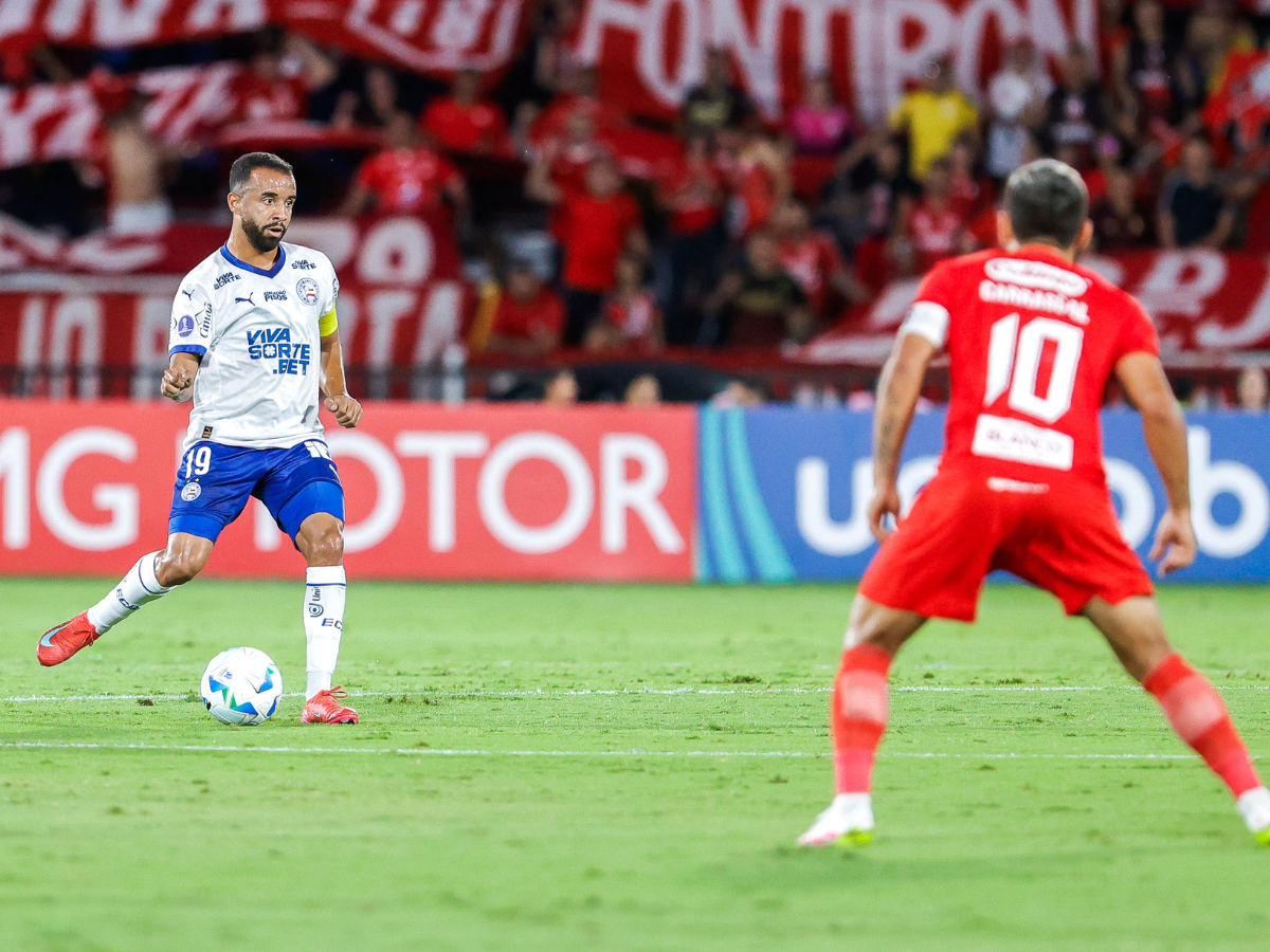 Caio Alexandre em ação contra o América de Cali, da Colômbia. Rafael Rodrigues/EC Bahia