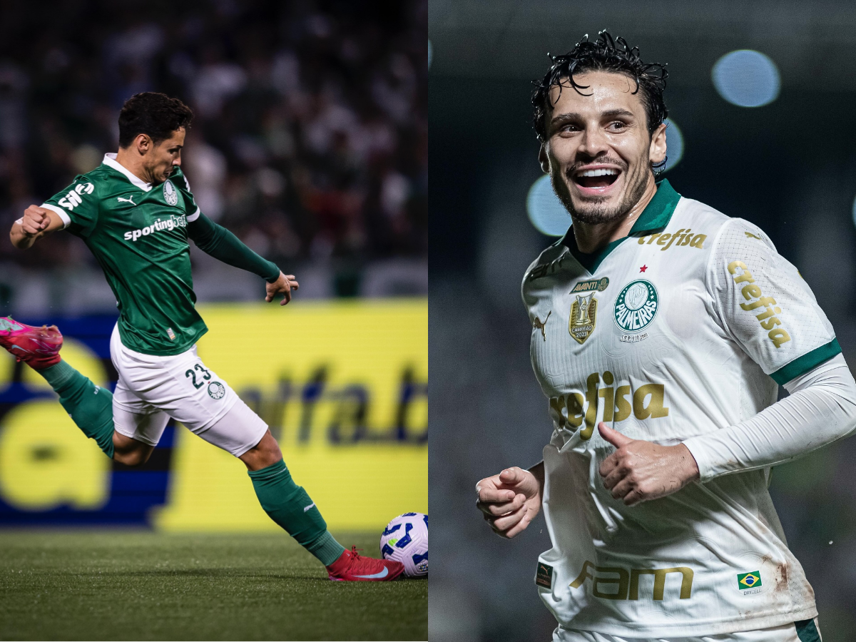 Raphael Veiga utiliza o acessório em jogos com o Palmeiras e também na Seleção Brasileira. Reprodução/@raphaelveigaa