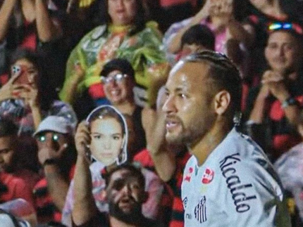 Sport x Santos: torcida dribla proibição e provoca Neymar com citação usando Marquezine