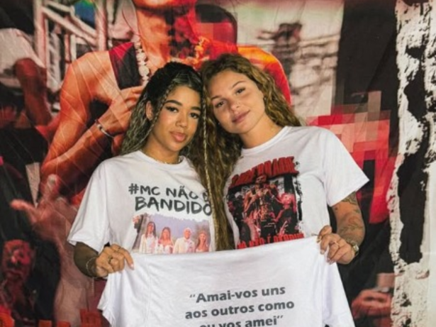 Esposa de MC Poze do Rodo se une à noiva de Oruam em protesto pela liberdade do rapper