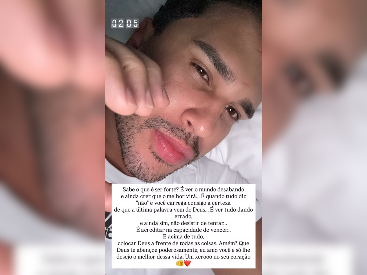 O contratado do SBT refletiu sobre o momento conturbado pelo qual está passando. Reprodução/lucasguimaraes
