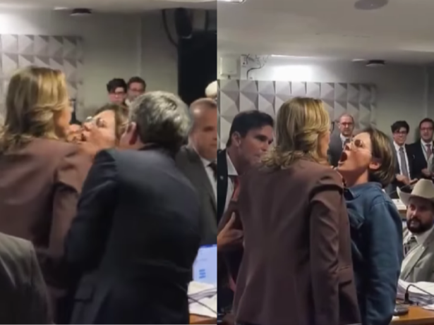 CPMI do INSS: deputada Coronel Fernanda e senadora Leila brigam e são contidas por colegas