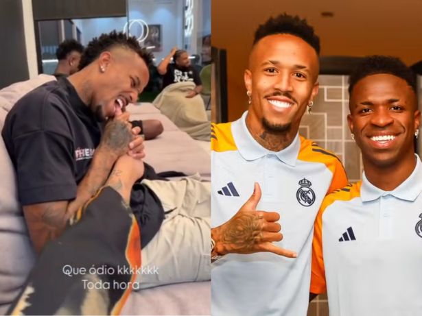 Cadê Virginia? Vini Jr. surge em vídeo com casal Tainá e Militão em Madri