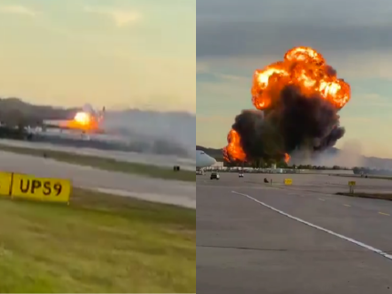 Avião explode pouco após decolagem nos EUA; veja imagens do acidente
