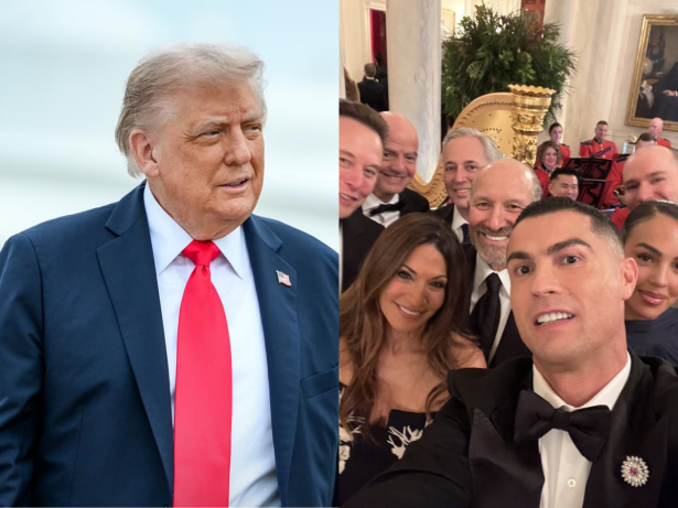 Cristiano Ronaldo participa de jantar com Donald Trump na Casa Branca