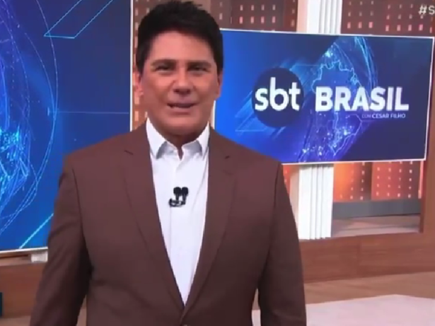 César Filho anuncia que será avô ao vivo no “SBT Brasil”