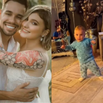 Viúvo de Isabel Veloso mostra os primeiros passos do filho do casal