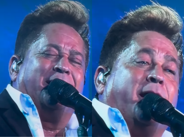 Leonardo chora ao cantar “Não Aprendi Dizer Adeus” em homenagem ao irmão, Leandro