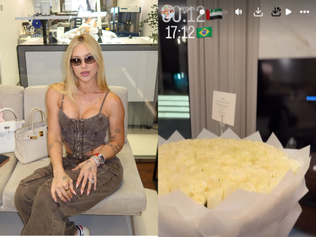 Saiba quem surpreendeu Virginia Fonseca com buquê em Dubai após término com Vini Jr.