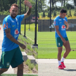 Calorão nos EUA! Neymar e Casemiro reagem à alta temperatura no CT da Seleção