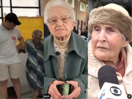 Eleitoras centenárias dão exemplo e votam no segundo turno das eleições