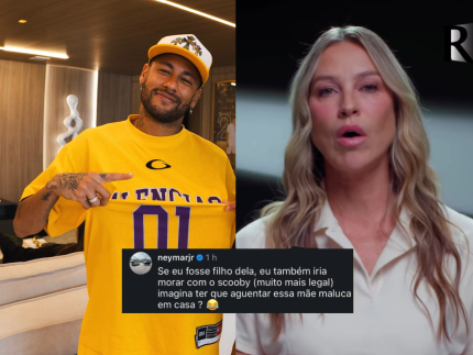 Neymar reage às críticas de Piovani, cita Scooby e ironiza: “Imagina morar com essa mãe maluca”