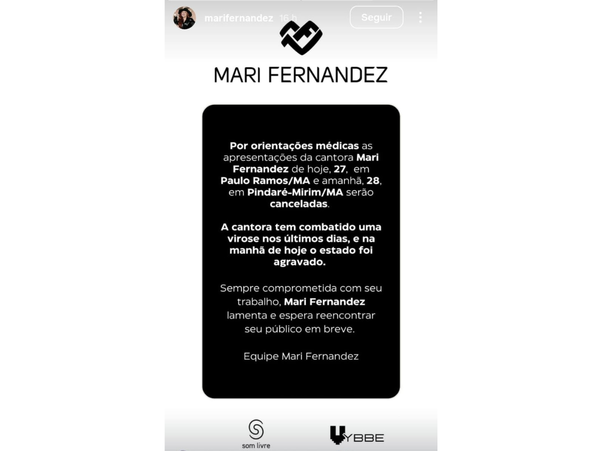 Reprodução Instagram @marifernandez