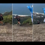 Homem morre ao saltar de speed fly na Pedra Bonita, no Rio. Veja!