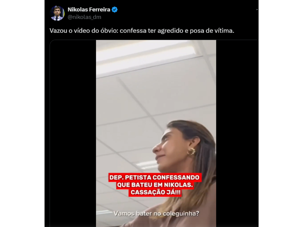 Reprodução X @nikolas_dm