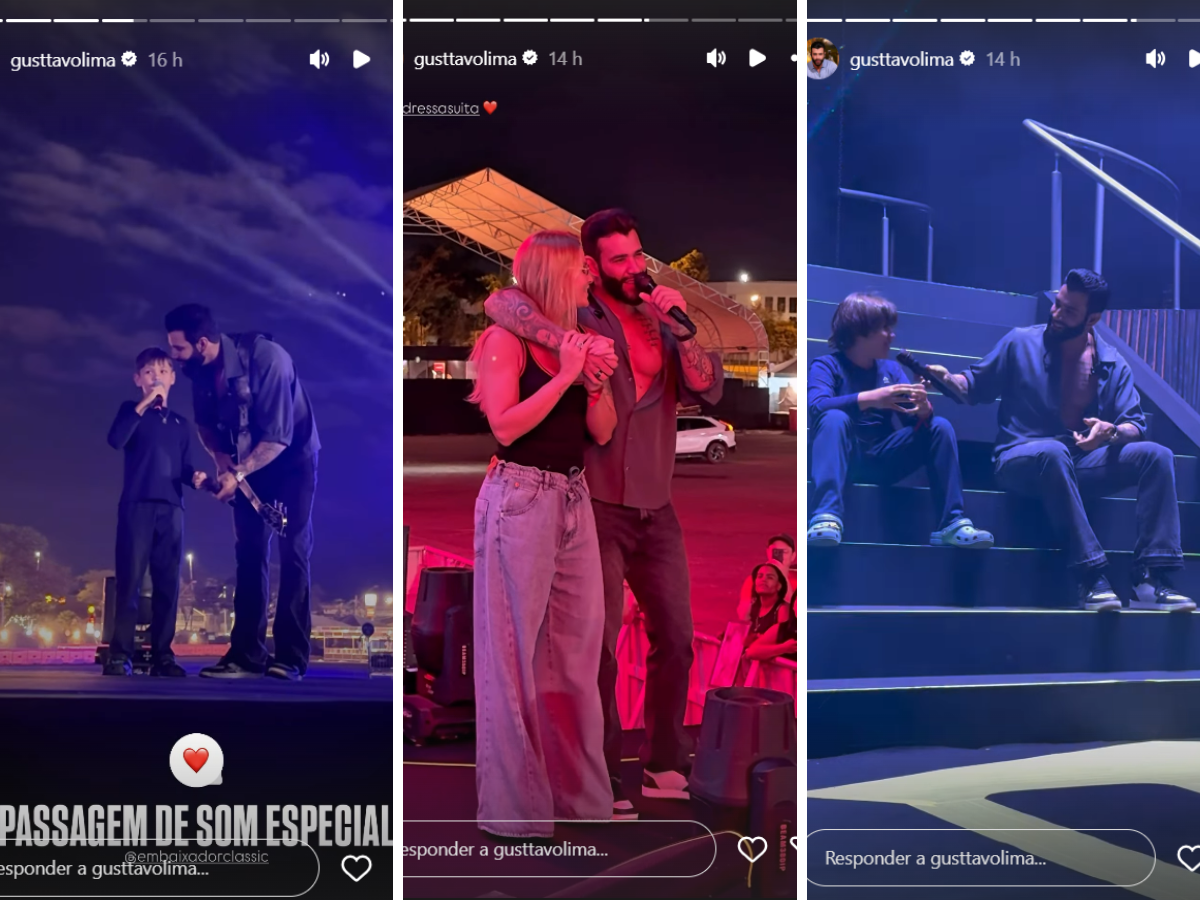 Reprodução Instagram Gusttavo Lima/ montagem Reprodução Instagram Gusttavo Lima/ montagem