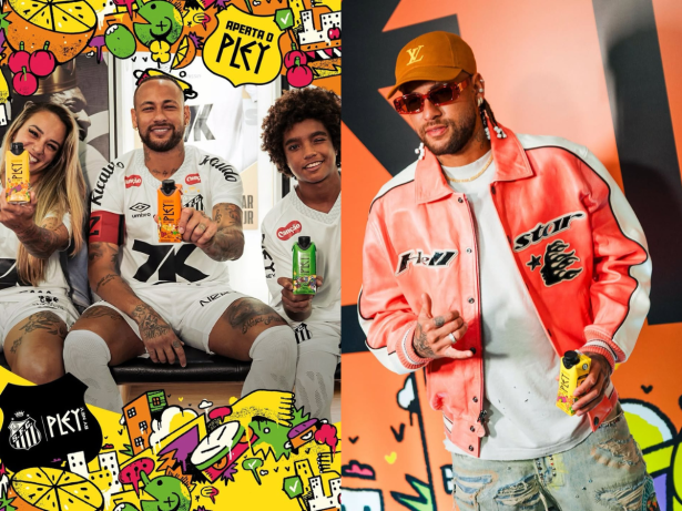 “Pley by Ney”, marca de bebidas de Neymar, irá estampar uniforme do Santos