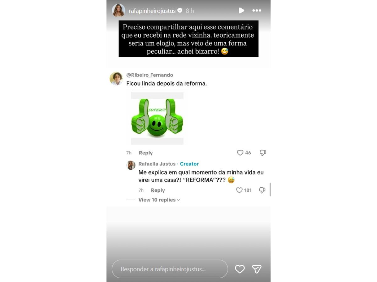 Reprodução Instagram Rafa Justus Reprodução Instagram Rafa Justus
