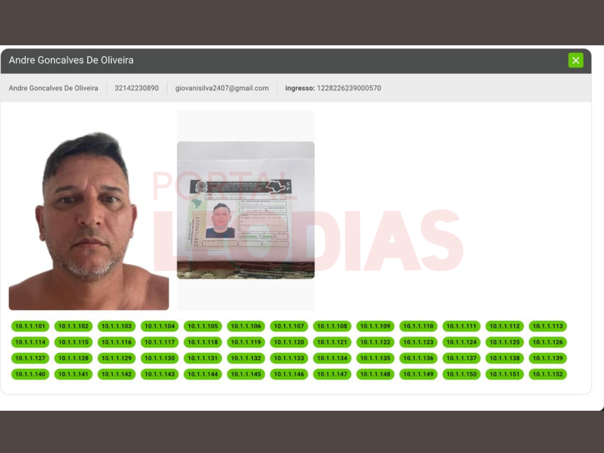 foto registro falso torcedor 2024
