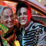 Rodrigo Teaser e Caetano Veloso se encontram após concerto em Salvador, Bahia